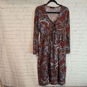 Suzanne Betro midi knit feel dress size S